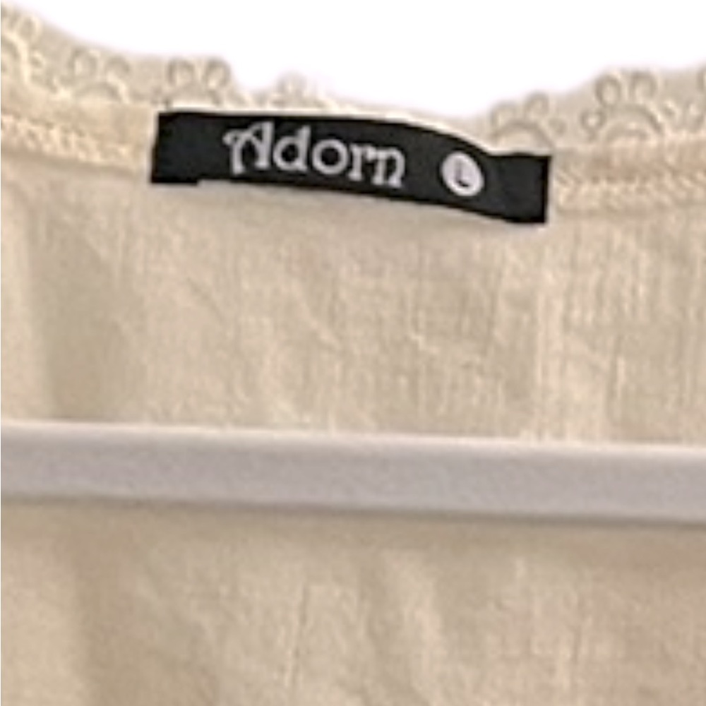 Adorn Lace Bohemian Tunic. Size Large. Y2K - Picture 7 of 8